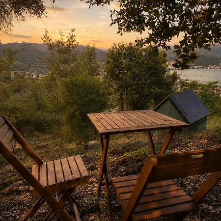 Ajaccio, Sous Les Etoiles, Cabanon A Toit Ouvrant, Vue Et Montagne Lüks kamp alanı