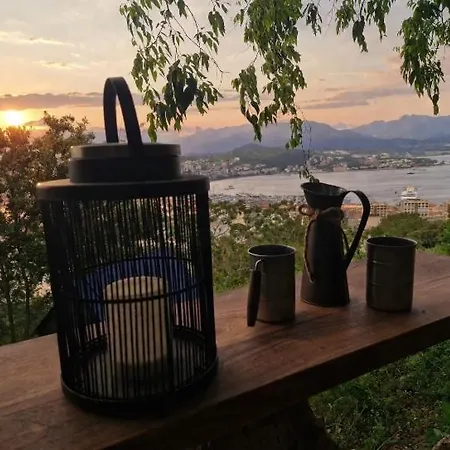 Ajaccio, Sous Les Etoiles, Cabanon A Toit Ouvrant, Vue Et Montagne Lüks kamp alanı *